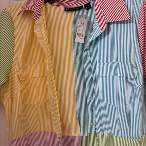 New York & Company Pastel Striped Maxi Dress - Picture 3 of 4